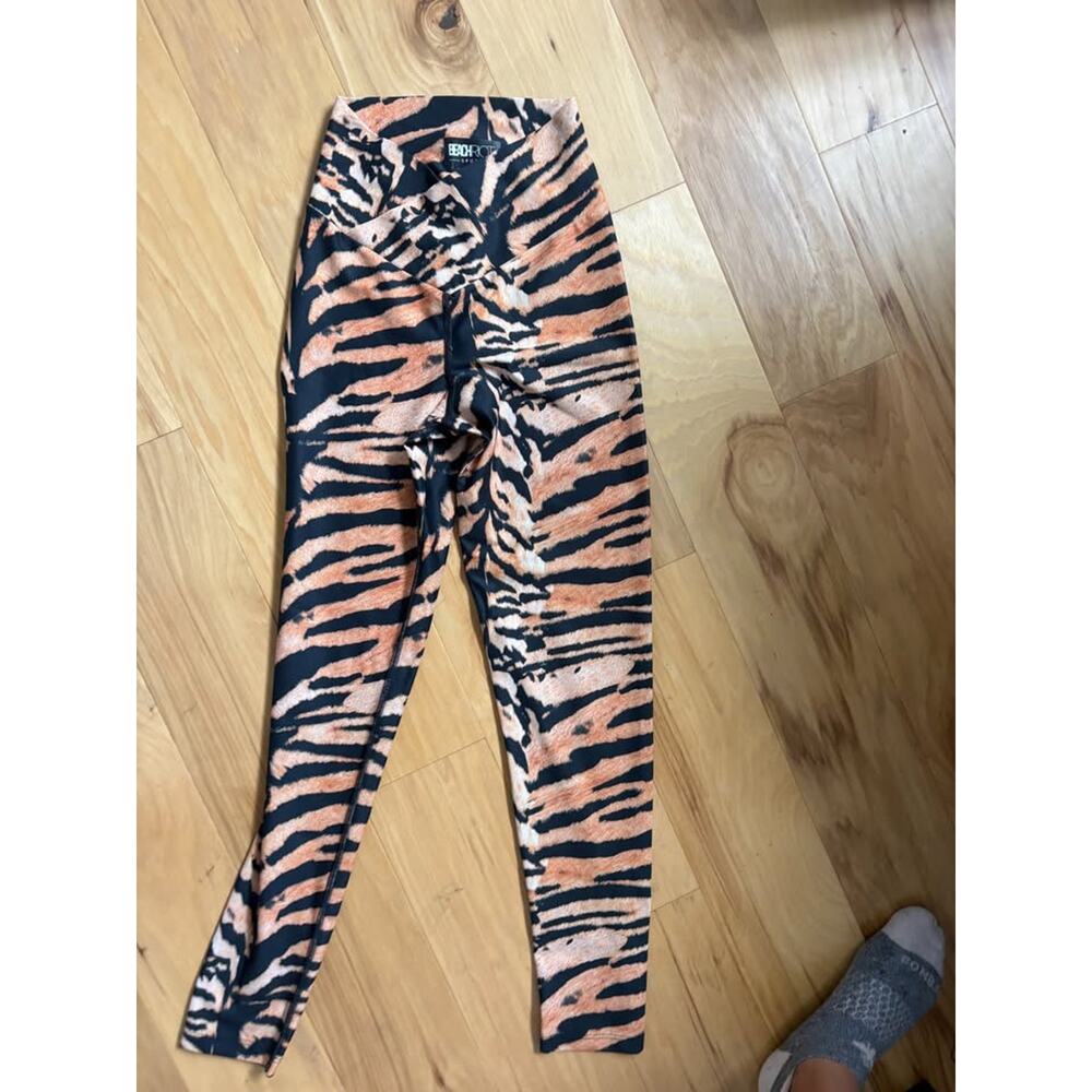 Beach Riot Sport Tiger-Print Leggings - Size S